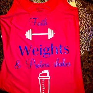 Faith weights & protein shakes love